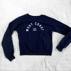 West Coast Navy Blue Crewneck